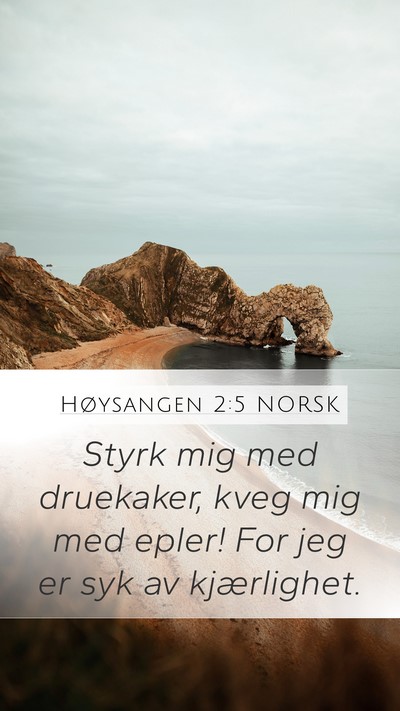 Høysangen 2:5 NORSK Bible Verse Image