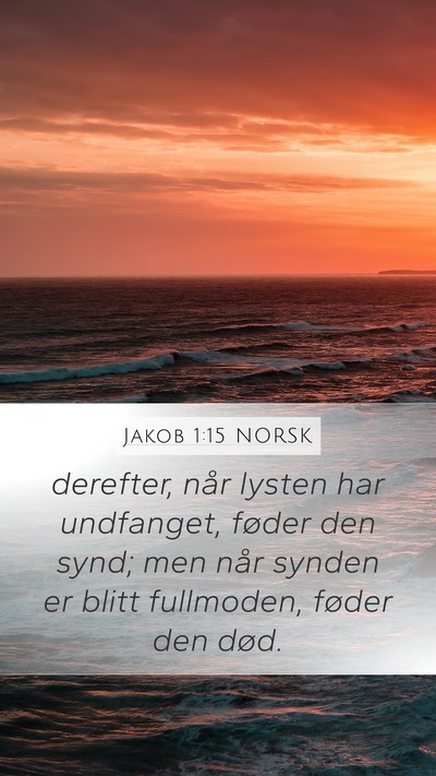 Jakob 1:15 NORSK Bible Verse Image
