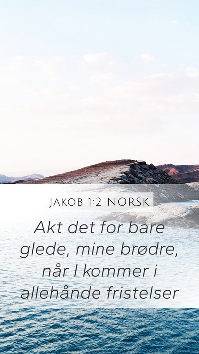 Jakob 1:2 NORSK Bible Verse Image