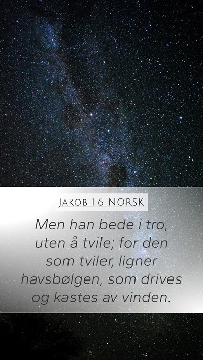 Jakob 1:6 NORSK Bible Verse Image