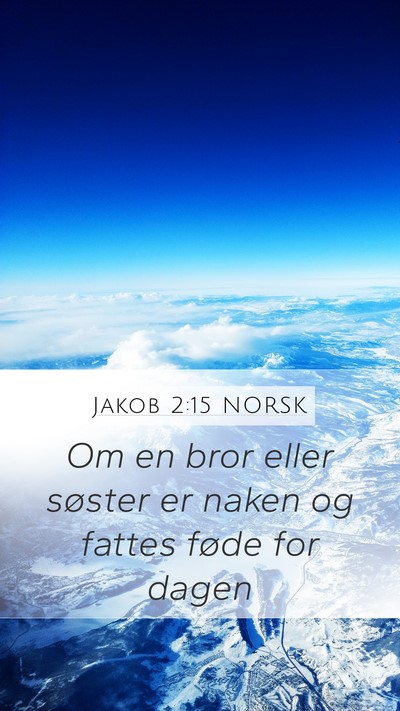 Jakob 2:15 NORSK Bible Verse Image