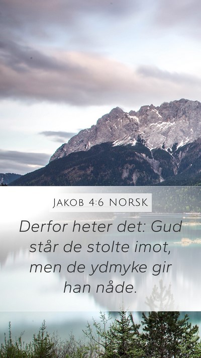 Jakob 4:6 NORSK Bible Verse Image
