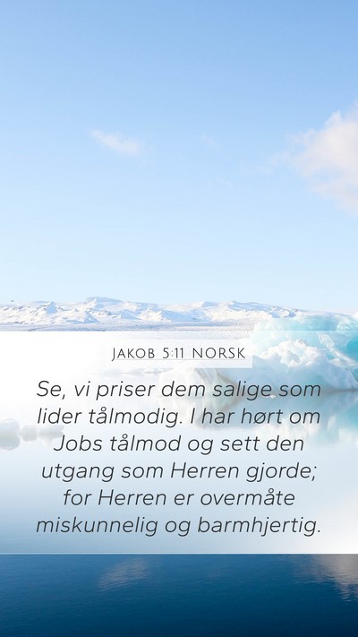 Jakob 5:11 NORSK Bible Verse Image