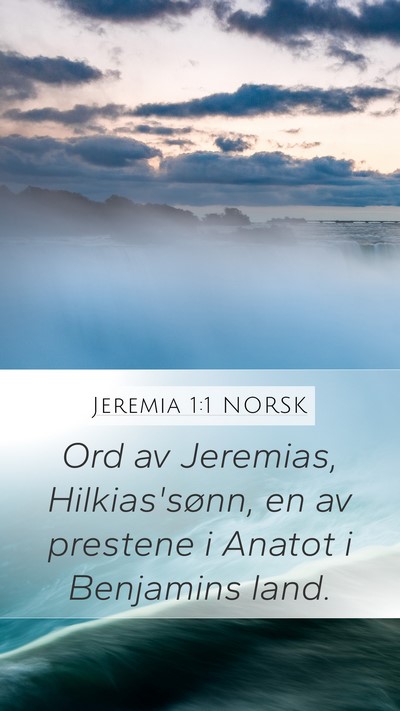 Jeremia 1:1 NORSK Bible Verse Image