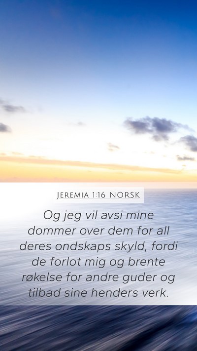 Jeremia 1:16 NORSK Bible Verse Image