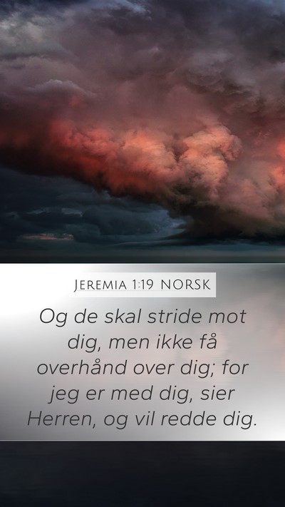 Jeremia 1:19 NORSK Bible Verse Image