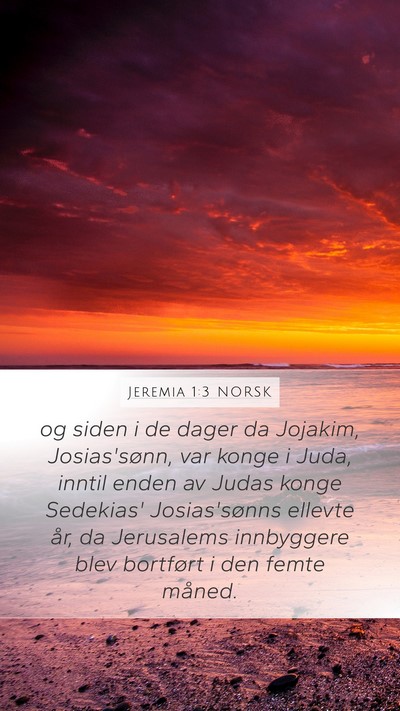 Jeremia 1:3 NORSK Bible Verse Image