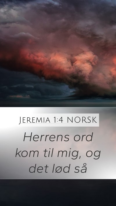Jeremia 1:4 NORSK Bible Verse Image