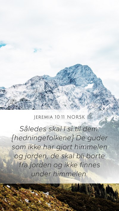 Jeremia 10:11 NORSK Bible Verse Image