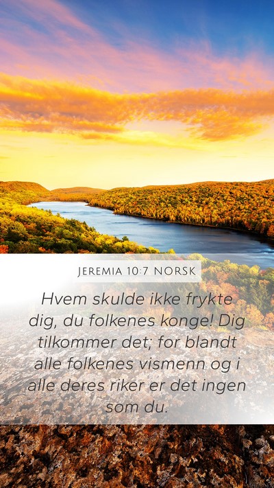 Jeremia 10:7 NORSK Bible Verse Image