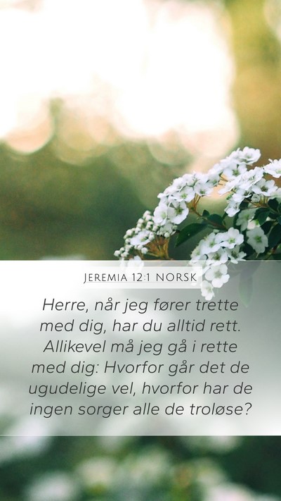 Jeremia 12:1 NORSK Bible Verse Image