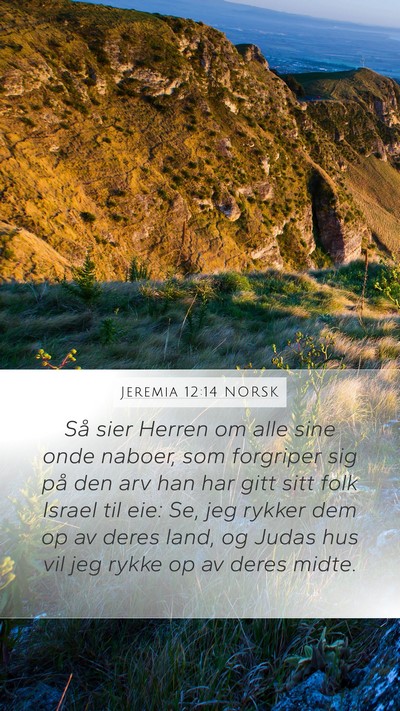 Jeremia 12:14 NORSK Bible Verse Image