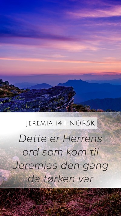 Jeremia 14:1 NORSK Bible Verse Image