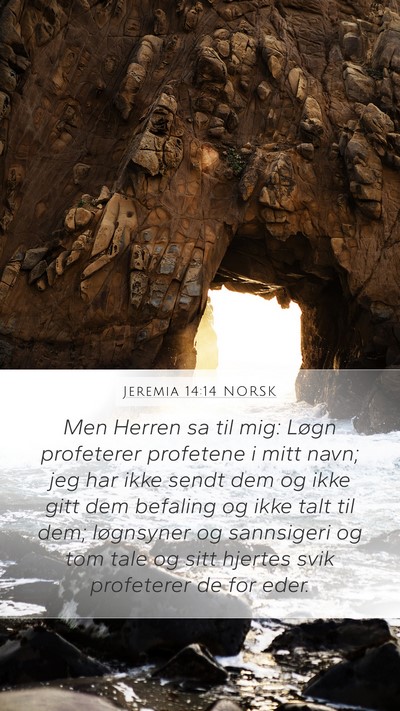 Jeremia 14:14 NORSK Bible Verse Image