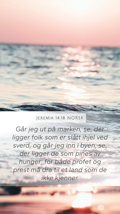Jeremia 14:18 NORSK Bible Verse Image