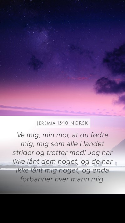 Jeremia 15:10 NORSK Bible Verse Image