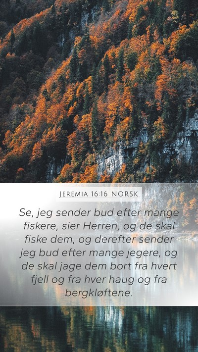 Jeremia 16:16 NORSK Bible Verse Image