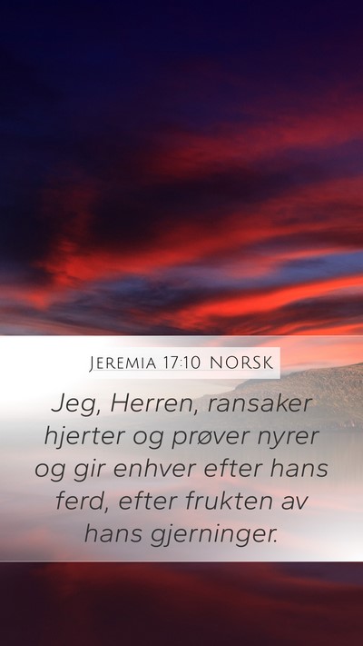 Jeremia 17:10 NORSK Bible Verse Image