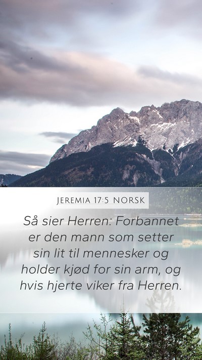 Jeremia 17:5 NORSK Bible Verse Image