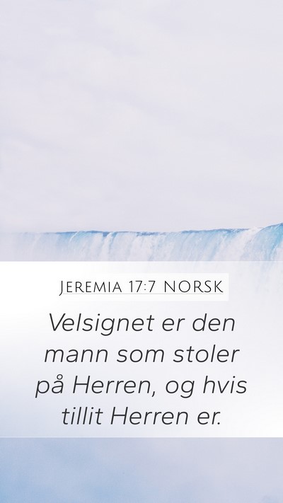Jeremia 17:7 NORSK Bible Verse Image