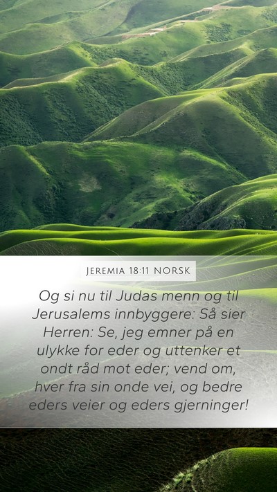 Jeremia 18:11 NORSK Bible Verse Image