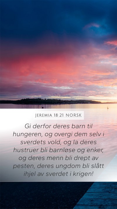 Jeremia 18:21 NORSK Bible Verse Image