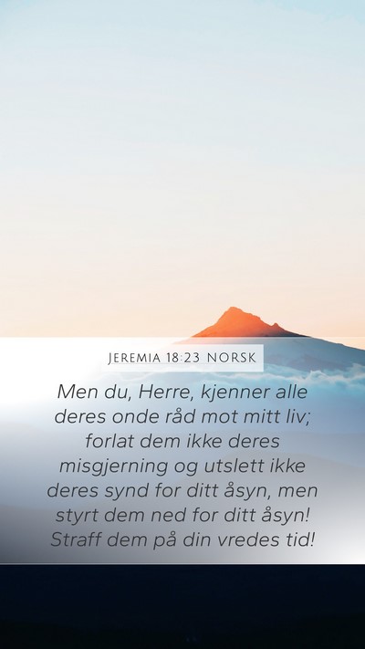 Jeremia 18:23 NORSK Bible Verse Image