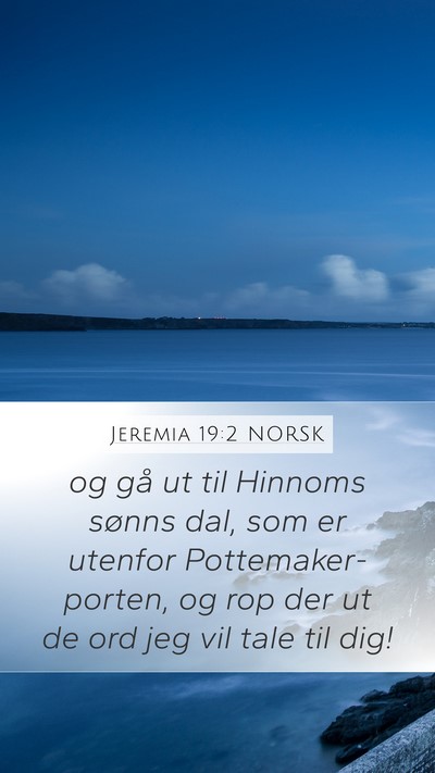 Jeremia 19:2 NORSK Bible Verse Image