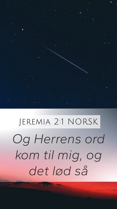 Jeremia 2:1 NORSK Bible Verse Image