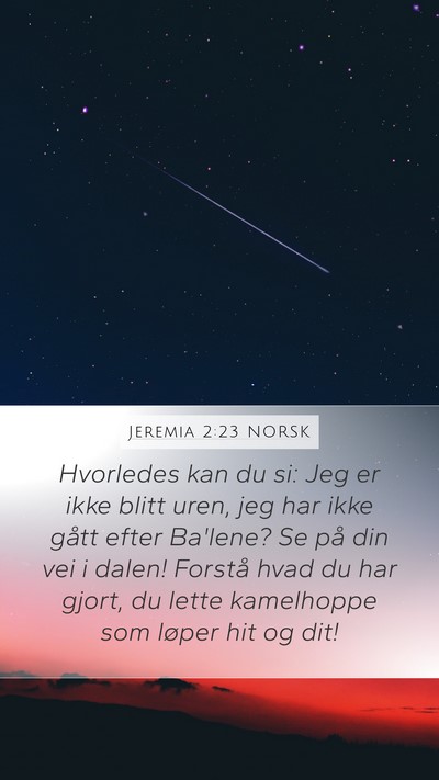 Jeremia 2:23 NORSK Bible Verse Image