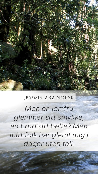 Jeremia 2:32 NORSK Bible Verse Image