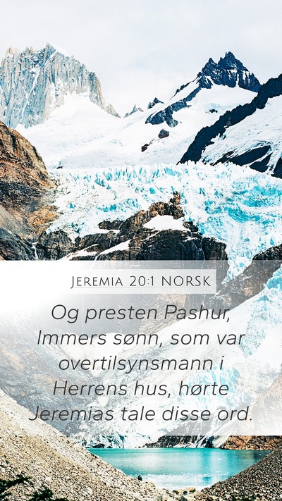 Jeremia 20:1 NORSK Bible Verse Image