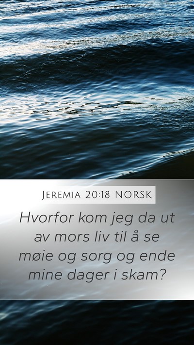 Jeremia 20:18 NORSK Bible Verse Image
