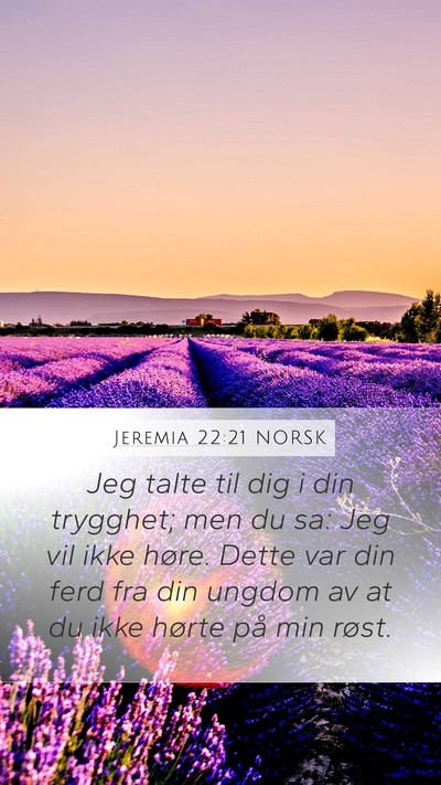 Jeremia 22:21 NORSK Bible Verse Image