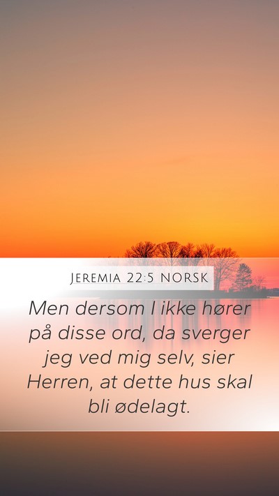 Jeremia 22:5 NORSK Bible Verse Image