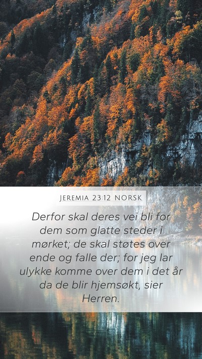 Jeremia 23:12 NORSK Bible Verse Image