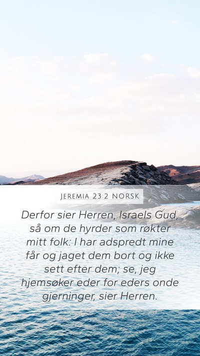 Jeremia 23:2 NORSK Bible Verse Image