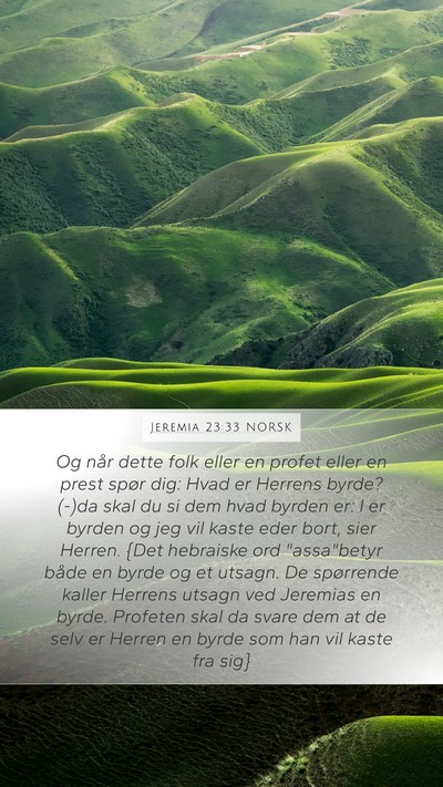 Jeremia 23:33 NORSK Bible Verse Image