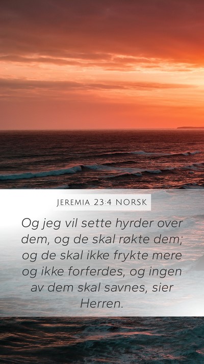 Jeremia 23:4 NORSK Bible Verse Image