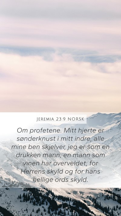Jeremia 23:9 NORSK Bible Verse Image