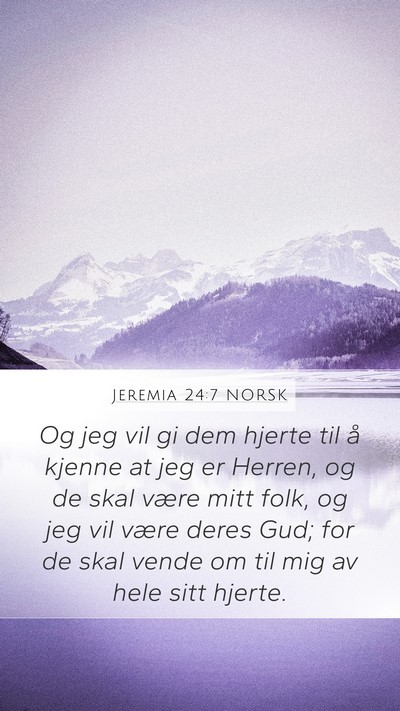 Jeremia 24:7 NORSK Bible Verse Image