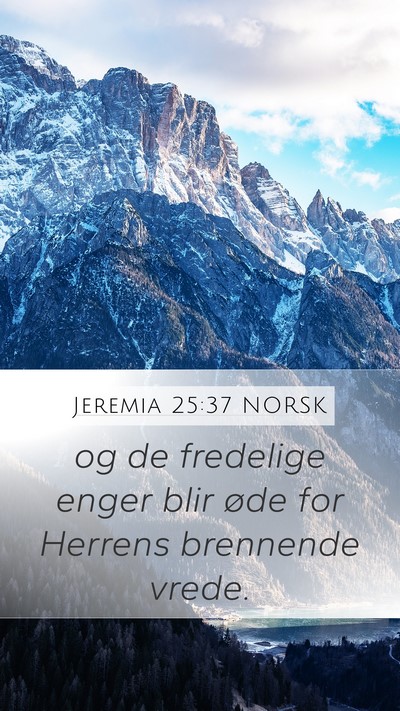 Jeremia 25:37 NORSK Bible Verse Image