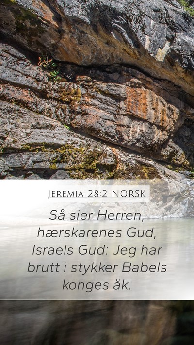 Jeremia 28:2 NORSK Bible Verse Image
