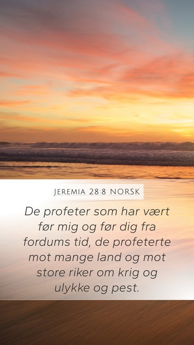 Jeremia 28:8 NORSK Bible Verse Image