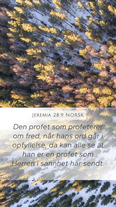 Jeremia 28:9 NORSK Bible Verse Image