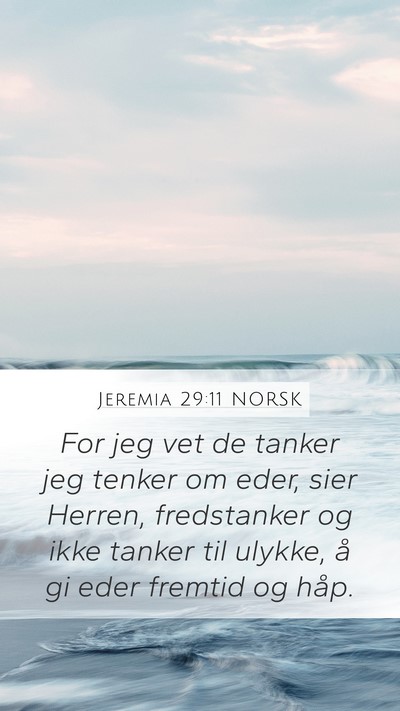 Jeremia 29:11 NORSK Bible Verse Image