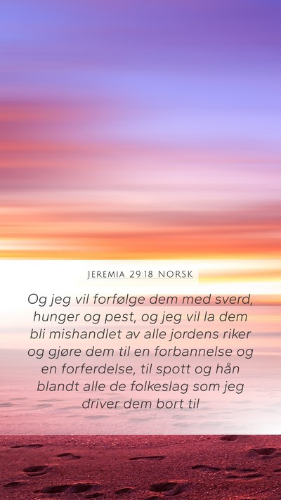 Jeremia 29:18 NORSK Bible Verse Image