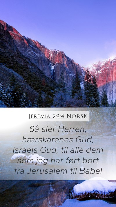 Jeremia 29:4 NORSK Bible Verse Image