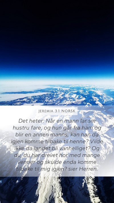 Jeremia 3:1 NORSK Bible Verse Image