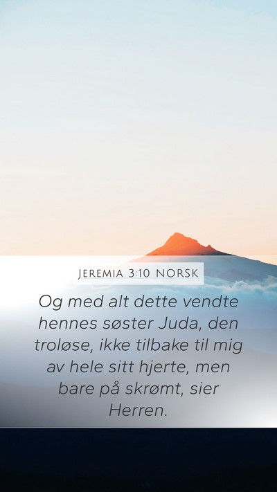 Jeremia 3:10 NORSK Bible Verse Image
